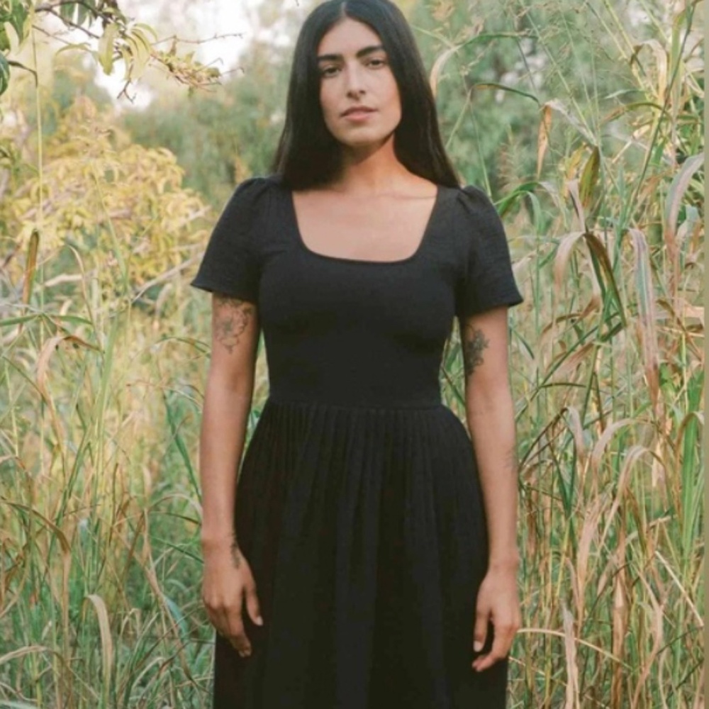 Christy Dawn Scarlet dress in black